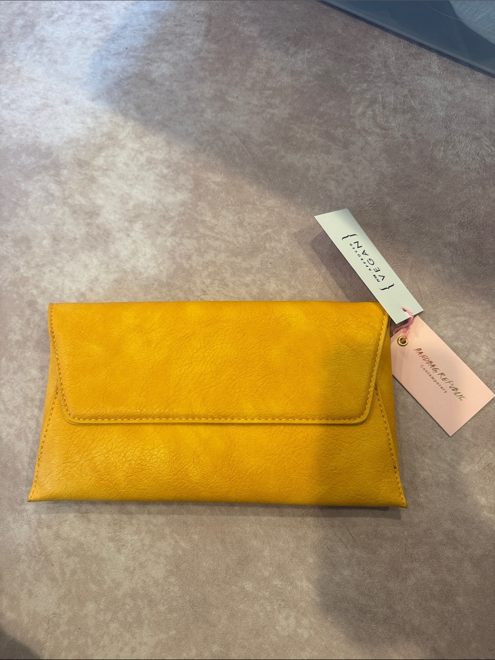 Handbag Republic Yellow Envelope Clutch Wristlet